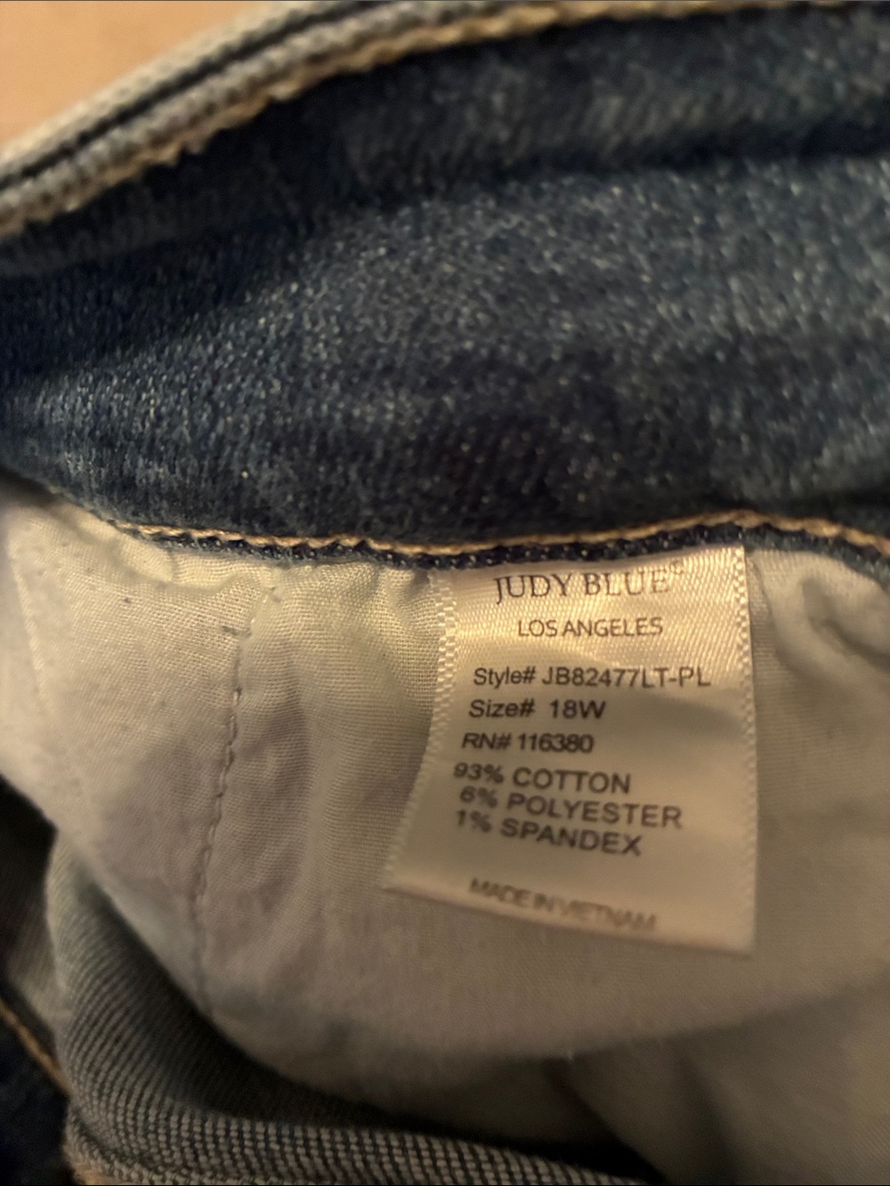 Judy Blue Light Blue High-Rise Cropped Button-Fly Jeans - Picture 4 of 4